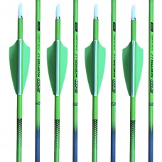 Fletched Shocq Inceptor 4.2 Arrows (Set of 12): JS30 Fletched Shocq Inceptor 4.2 Arrows (Set of 12): JS30