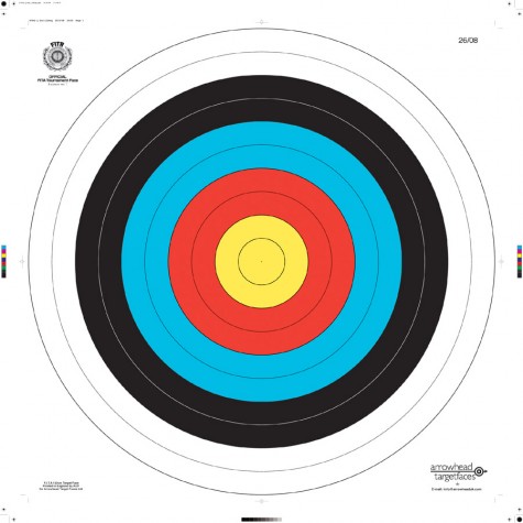 Target Face 80cm Arrowhead Re-inforced Face (each) : (Bulk price as low as £0.95 each) : AT31Roundel-AT31