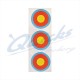 Target Face Arrowhead 40cm Vertical 3 spot face : AT37