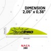 Gas Pro  NACA 200 Vanes Pack of 40