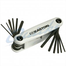 Easton Pro Metric/Standard Combo Allen Wrench Fold Up Set : Grey : EA58