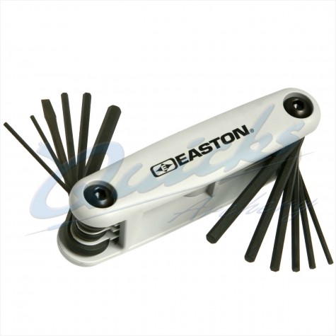Easton Pro Metric/Standard Combo Allen Wrench Fold Up Set : Grey : EA58Hex / Torx SetsEA58