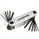 Easton Pro Metric/Standard Combo Allen Wrench Fold Up Set : Grey : EA58