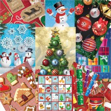 Egertec Christmas Novelty Faces : Pack of 10 assorted : GT33