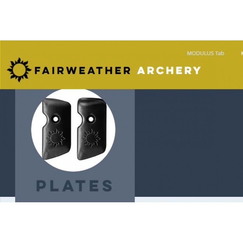 Fairweather Finger Tab Plate and Facings Quicks Archery