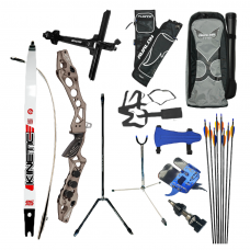 Kinetic Vygo V2 Riser with KB57 Kinetic Engage Std Limbs : Club Level : RECURVE BOW SET : KB78set