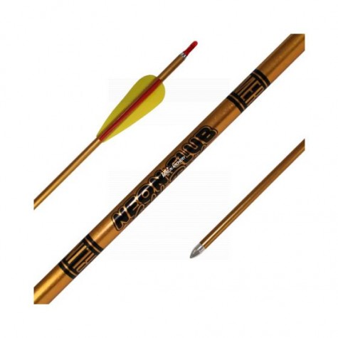 Merlin Neon Club 1618 Beginners Alloy Arrows (set of 8) : MS25