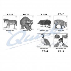 Maple Leaf Black and White 10 Zone Animal Faces