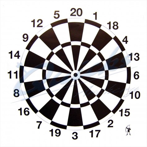 Darts Face by Arrowhead: Discounted Pack of 50 : QT10Novelty FacesQT10B
