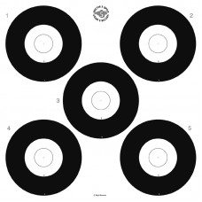 Target Face : Vectis 5 Spot Worcester Indoor face (Pack of 100) DISCOUNTED PRICE : ST10