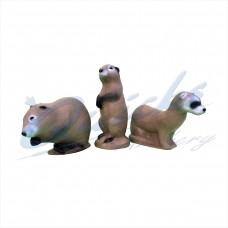 SRT 3D Set : Mink, Muskrat & Prairie Dog :  ST19