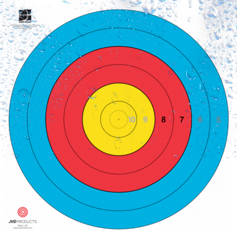 JVD Waterproof Target Face 10 - 5 zone 80cm (Pack of 25)  : VT72