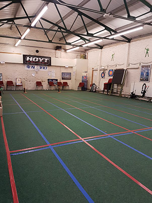 Indoor archery range